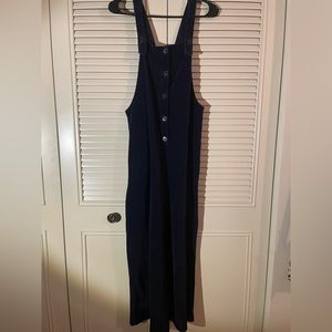 Navy corduroy jumpsuit